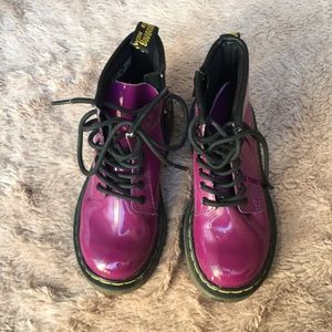 Dr Martens Delaney patent boots
